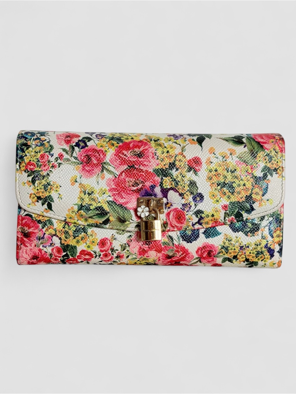 Dolce & Gabbana Floral Print Long Wallet